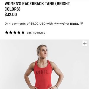 Nobull women’s racer back tank